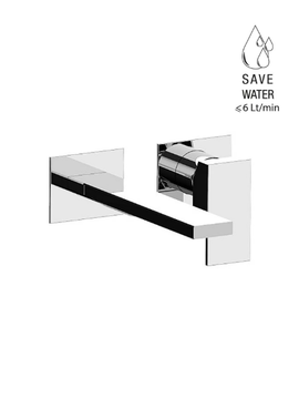 VITA DUE 35547A - Wall-mounted washbasin mixer without waste by Rubinetterie Frattini - view 3